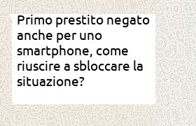 primo prestito smartphone