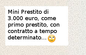 primo prestito con contratto a tempo determinato