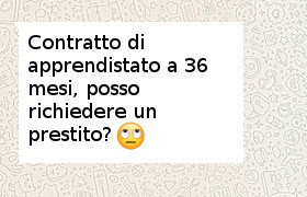 prestito contratto apprendistato 36 mesi
