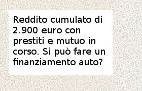 sovraindebitamento e finanziamento auto
