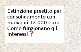 consolidamento pi� prestito 12.000 euro