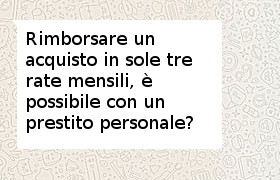 prestito durata 3 mesi