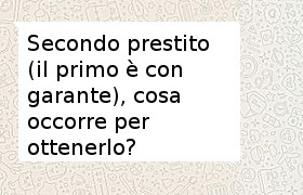 garante obbligatorio anche nel secondo prestito