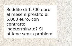 prestito dopo un anno di lavoro