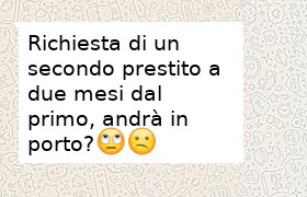 secondo prestito subito dopo il primo