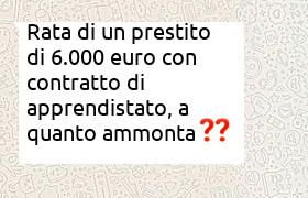 prestito 6000 con apprendistato