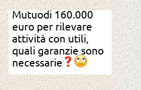 finanziamento rilevare attivit� avviata