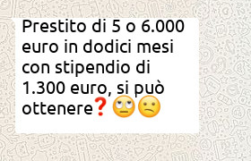 prestito 6000 euro contratto di lavoro di un anno