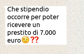 busta paga minima per prestito 7000 euro