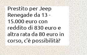 prestito jeep renegade con busta paga di 830 euro