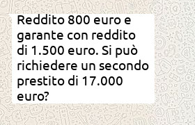 prestito con garante dipendente statale