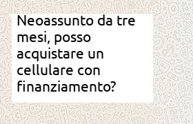 neoassunto finanziamento cellulare