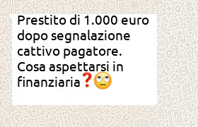prestito 1000 euro segnalazione crif