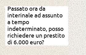 da interinale a dipendente richiesta prestito 6000 euro