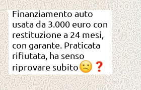 finanziamento auto usata 3000 euro
