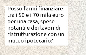 finanziamento acuqisto casa da 50000 euro