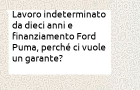 finanziamento Ford Puma con garante