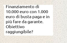 prestito 10000 pi� garanzia per altro prestito