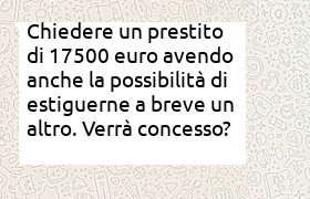 prestito auto 17.500 con altro da 4.500