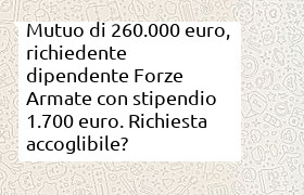 mutuo 260000 pi� eventuale cessione del quinto