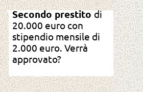 secondo prestito 20000 euro 2000 euro stipendio
