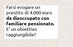 prestito 4000 euro disoccupato