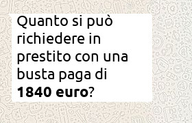 prestito massimo con busta paga 1840 euro