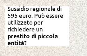 richiesta prestito con sussidio regionale