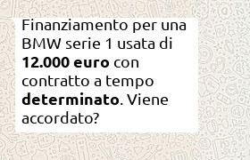 Finanziamento BMW serie 1 di 12000 euro