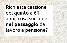 richiesta cessione del quinto a 61 anni