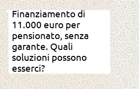prestito 11000 euro a pensionato senza garante
