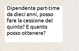 lavoratore par-time, stipendio 800 euro, cessione del quinto