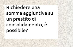 prestito consolidamento debiti di intesa sanpaolo con ulteriore liquidit�