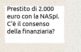 prestito di 2000 euro con 24 mesi di NASpI