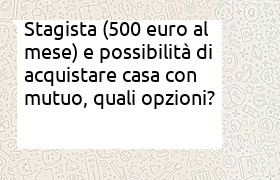 stagista richiesta mutuo